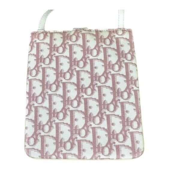 Christian Dior Pink Trotter Logo "1" Vintage Crossbody Pouch (CDXX200) - Picture 3 of 10